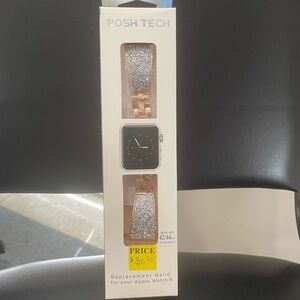 Posh Tech Silver and Rose Gold Watch Band